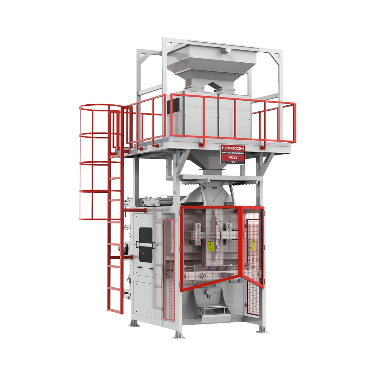Packaging machine with linear weigher